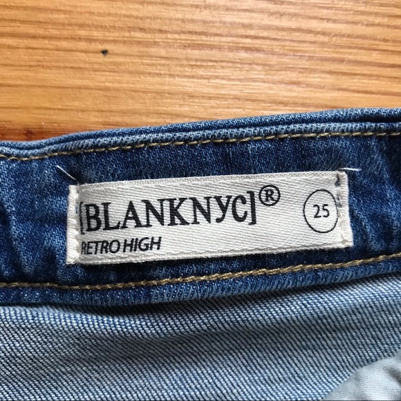 Blank NYC Retro High Waist Denim Shorts, NWT, 25 - Picture 11 of 13